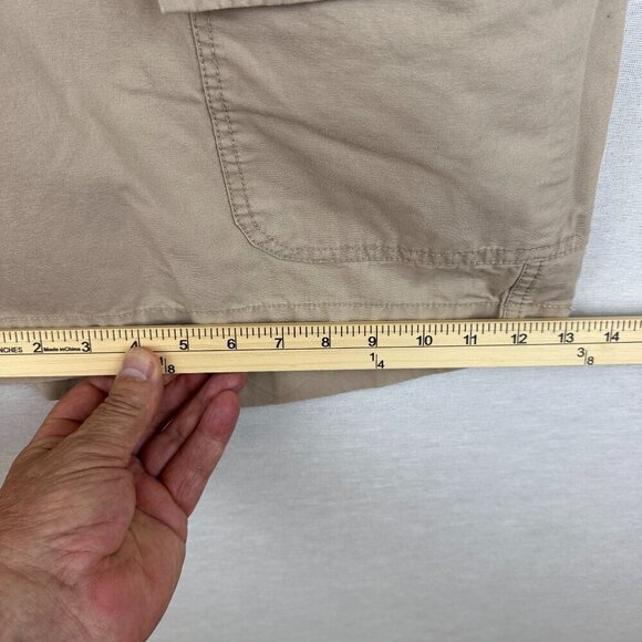 BOSTON TRADES SHORTS MEN'S ,EDIUM BEIGE KHAKI CARGO DRAWSTRING BEACH RELAXED - Picture 12 of 16